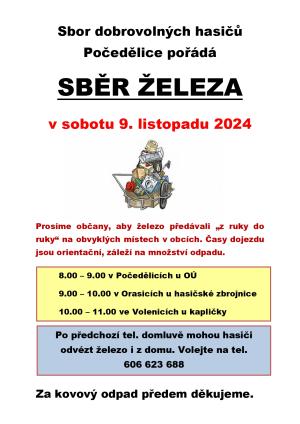 Sběr železa 9. 11. 2024 2